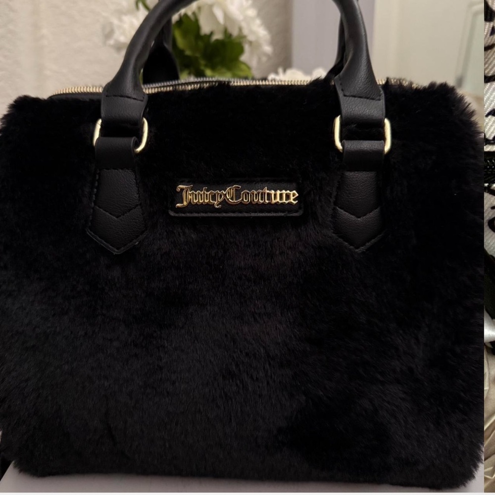 Juicy Couture Black Fur Bag